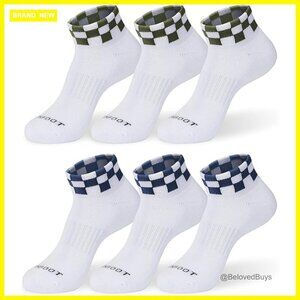6-Pair Performance Quarter Ankle Socks, Moisture-Wicking, Cushioned Sole